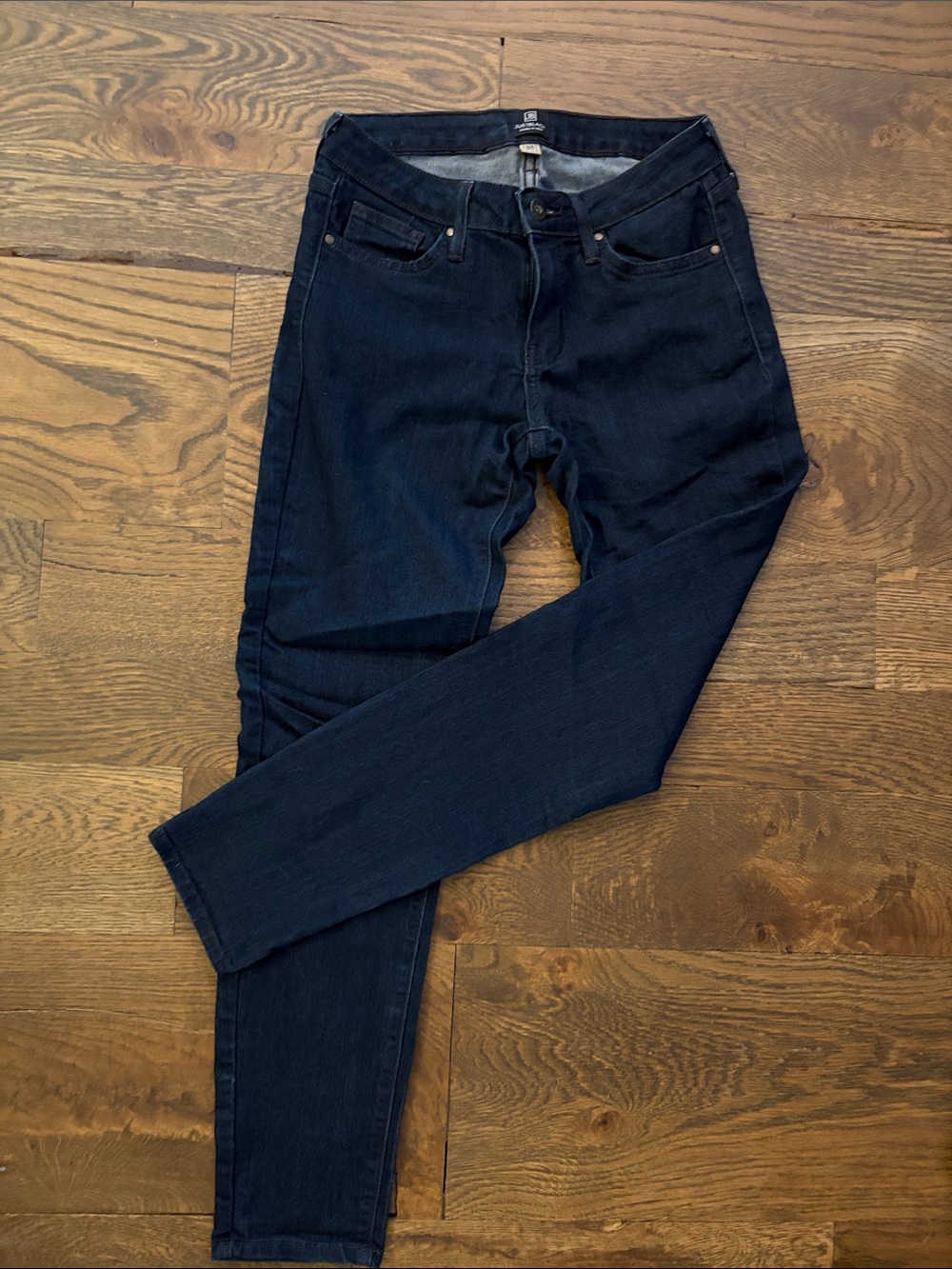 Just Black Womenโs Skinny Jeans in Dark Blue
